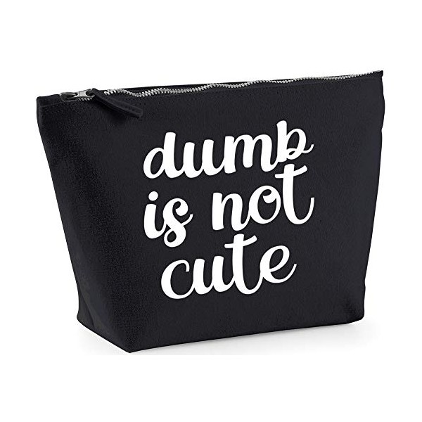 Hippowarehouse Dumb is not cute printed make up cosmetic wash
