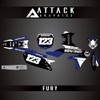 Attack Graphics Custom Fury Complete Bike Restyle Graphics Kit Cycra