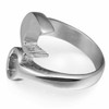 Jude Jewelers Stainless Steel Wrench Style Biker Ring, Metal, Cubic