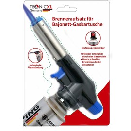 TronicXL Küchenbrenner Flambierbrenner gas Bunsenbrenner für Creme Brulee Steak BBQ Nachtisch Fleisch Küche flambierer Gasbrenner Mini Flambiergerät nachfüllbar