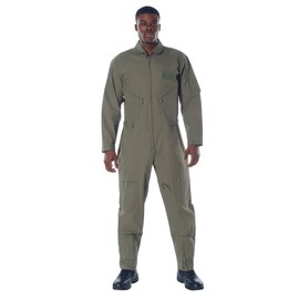 Rothco Flightsuit – Mens Pilot Coveralls – Costume Cosplay Jumpsuit, Foliage Green - M
