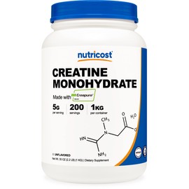 Nutricost Creapure® Creatine Monohydrate Powder 1KG