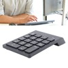 Wireless Number Pad BT5.0 Black 18 Keys Battery Powered Widely