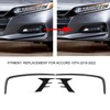 4Pcs Glossy Black Front Bumper Fog Light Eyebrow Cover Trim
