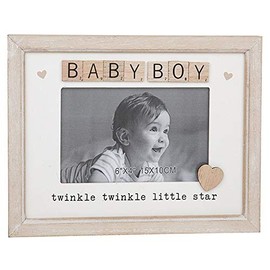 Joe Davies Scrabble Sentiments Photo Frame 6" x 4" - Baby Boy