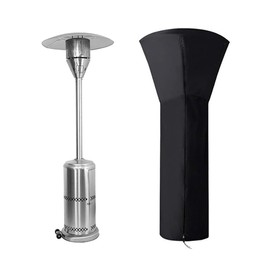 Cowhilan Patio Heater Cover Heavy Duty Outdoor Garden Heater Cover Waterproof Fabric Heater Cover With Zipper (226x85x48cm)