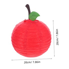 CAXUSD 5pcs Apple Shaped Decorative Paper Lanterns Unique Hanging Party Decorations for Birthday Holiday Events Back to School Eye Catching Fruit Lanterns for Memorable Gatherings