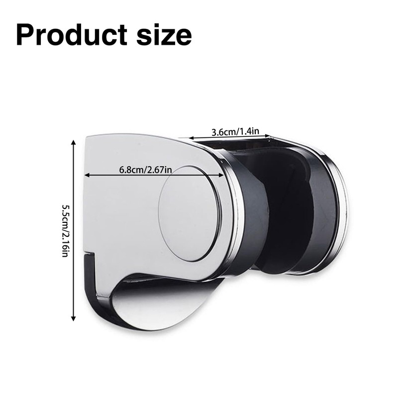 Wall Mount Handheld Shower Head Bracket Adjustable Angle Bathroom Shower