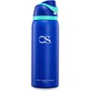 OSLIFE Aislante Térmico Termo Acero Inoxidable，con popote,Botella Deportiva de Doble