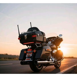 VAGMI 7-inch Flexible Rubber Motorcycle Short Antenna for Harley Davidson 1989-2024 Touring Electra Glide Ultra Classic 2-Pack