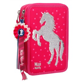 Miss Melody 10057 Triple Pencil Case, Palette Illette Pink