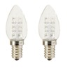 Anyray (2-Bulbs A-C7E12LWW LED Night Light 0.5 Watt C7 (4W