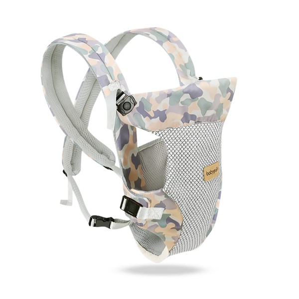 SONARIN Lightweight Breathable Baby Carrier, 4-in-1 Soft 3D Mesh Baby Wrap Carrier Ergonomic Child Carrier Backpack,Multi-Function for Newborn and Toddler 0 to 36 Months(Camo)
