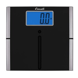Escali Ultra Slim Easy Read Digital Bathroom Scale for Body Weight with Extra Large Display and High Capacity of 440 lb, Batteries Included