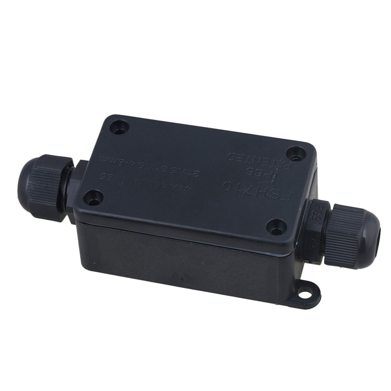 CNBTR Black Electrical Junction Box for Outdoor or Underwater Lights(with
