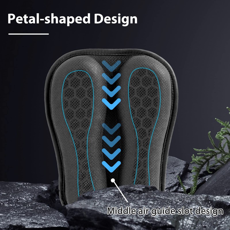 Universal Motorcycle Seat Cushion, 3D Honeycomb Breathable Seat Pad Shock