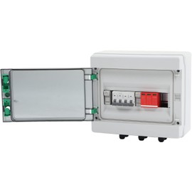 Caja combinadora fotovoltaica fiable protector de sobretensiones para panel solar, instalación de montaje en pared