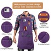 ROLOSI Work Aprons for Men Women with 9 Pockets Chef