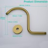 SEABEFORE 13 Inch Shower Arm,S Shaped Shower Head Riser Pipe