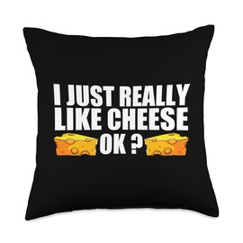 Cool Cheese Art For Men Women Cottage Ricotta Cheese Lovers Throw Pillow