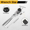 Mini Ratchet Wrench Set Chrome Vanadium Steel Flex Head Ratchet