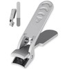 XGIZMOO Small Finger Nail Clippers for Men with Catcher,Ultra Sharp