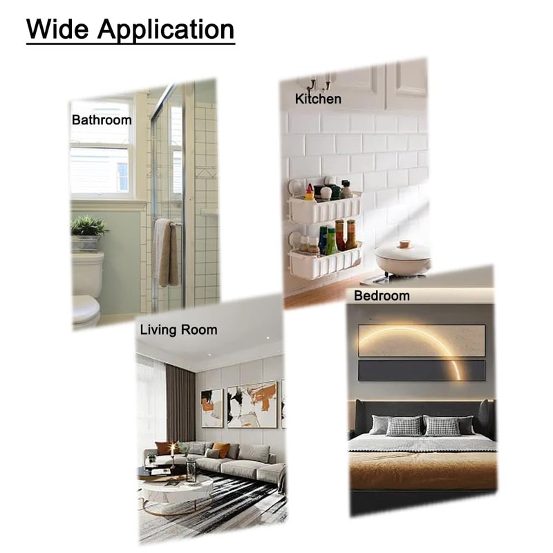 DBOO Set of 4 Clear Magnetic Door Stoppers