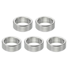 PATIKIL M6 Stainless Steel Spacers Set of 5 Metal Spacers Stainless Steel 6.1mm ID x 8mm OD x 3mm Long Stainless Steel Spacers Screw Standoffs for 1/4" M6 Screw Bolts