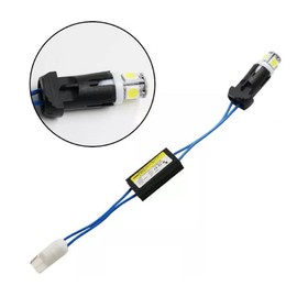 Car Passion 2 x Coppia Resistenze Lampadine Led T10 W5W Spegni Spia Canbus No Errore Luci Posizione Targa Auto (4 Pezzi)