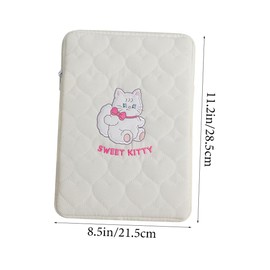 KICHOUSE Adorable Tablet Bag Lightweight Shockproof Laptop Sleeve for Water-Resistant Inner Case for School College Travel Work Practical Storage for Accessories