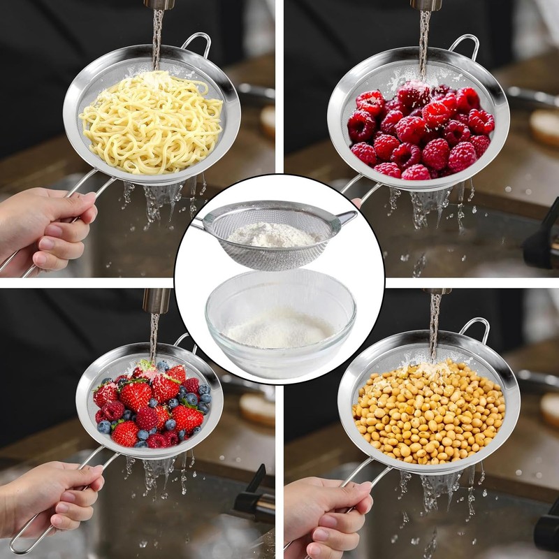2-Piece Premium Cocktail Strainer Set | Stainless Steel Bar Sieve