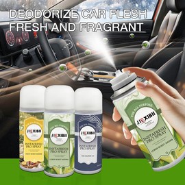Automatic Spray ,HEXIBII InstaFresher for Home & Car - Floral Scented Air Freshener with Odor Elimination Spray, 6.2 Oz, Pack of 3, Safe & Tested Formula:_LEMON