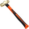 WEDO Brass Ball Peen Hammer with Fiberglass Handle,Ball Pein Hammer,