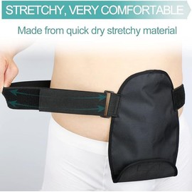 Waterproof Ostomy Bag Cover | Quick Dry Ostomy Support Belt Shower Guard Daily | Hook Loop Closure Discharging Dirt