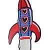 Rocket Space Shuttle Patch Embroidered Applique Iron On Sew On