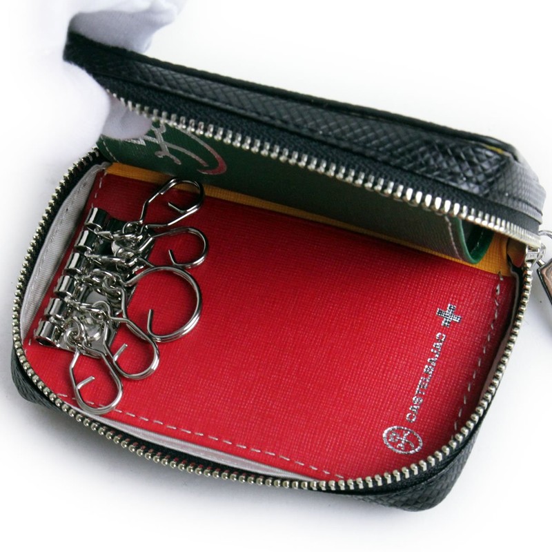 CASTELBAJAC(カステルバジャック) TORQUE(トルク) ラウンドファスナーキーケース レザー 革小物 096633 ブラック