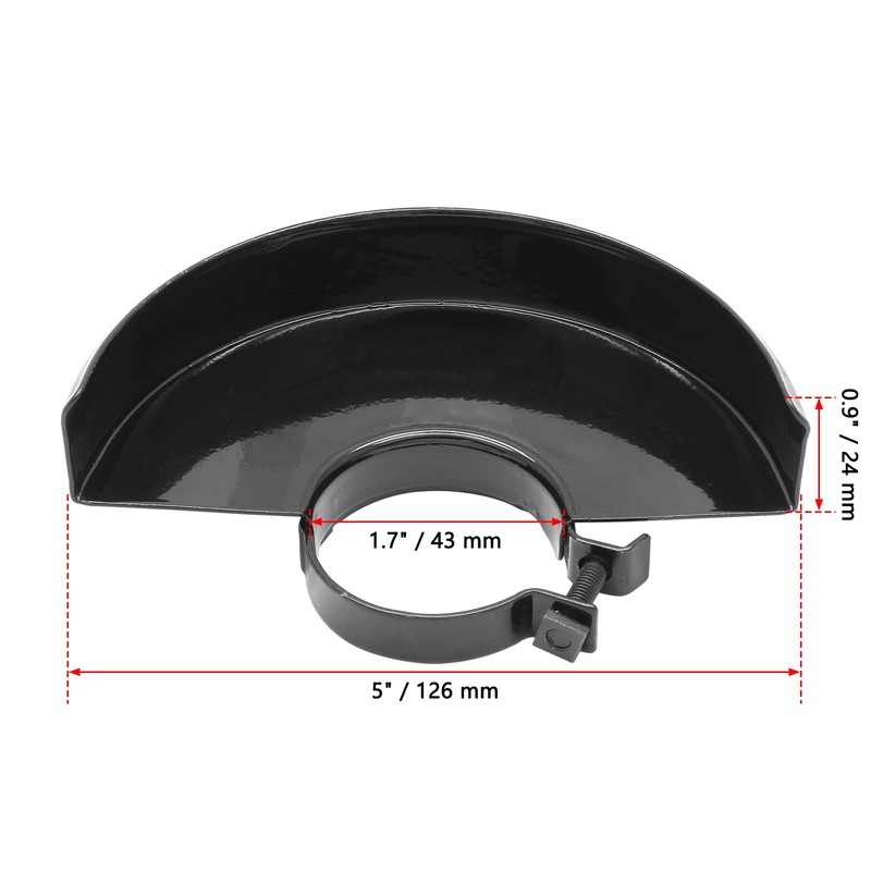 Jiozermi 2Pcs Metal Angle Grinder Guard, Black Adjustable Angle Grinder