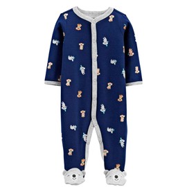 Carter's Baby Boys' Cotton Snap-up Sleep N Play (Navy Blue/Koala) 9 Months