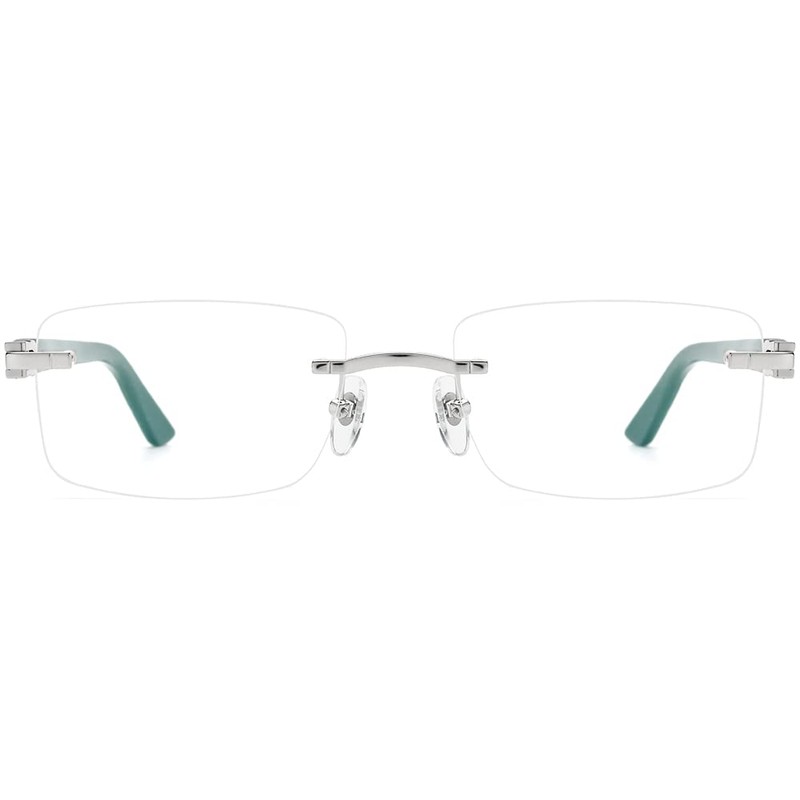 HEPIDEM 100% Really Buffalo Horn Handmade Glasses Frame Square Rimless