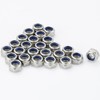 AMLOOPH M8 Nyloc Hex Nuts, 8mm M8 Steel Locking Nuts
