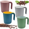 SIYINGSAERY Coffee Cups, Coffee Cups, Plastic, Set of 4, 450