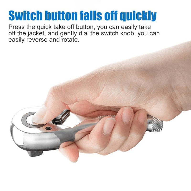 DSBYKJ 3-Piece Elbow Ratchet Set in Different Sizes, 1/2, 3/8,
