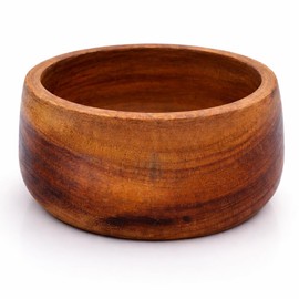 Handmade Wooden Snack Serving & Key Bowl, Decorative Countertop, 4 x 2 Inch