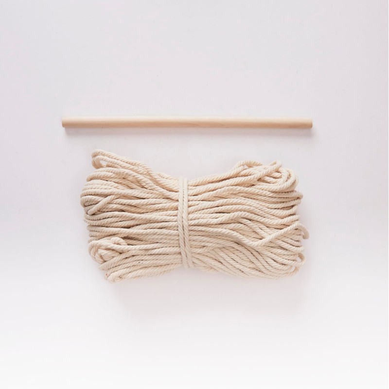 House Of Crafts Macrame Plant Hanger, Single Craft Kit, Natural,