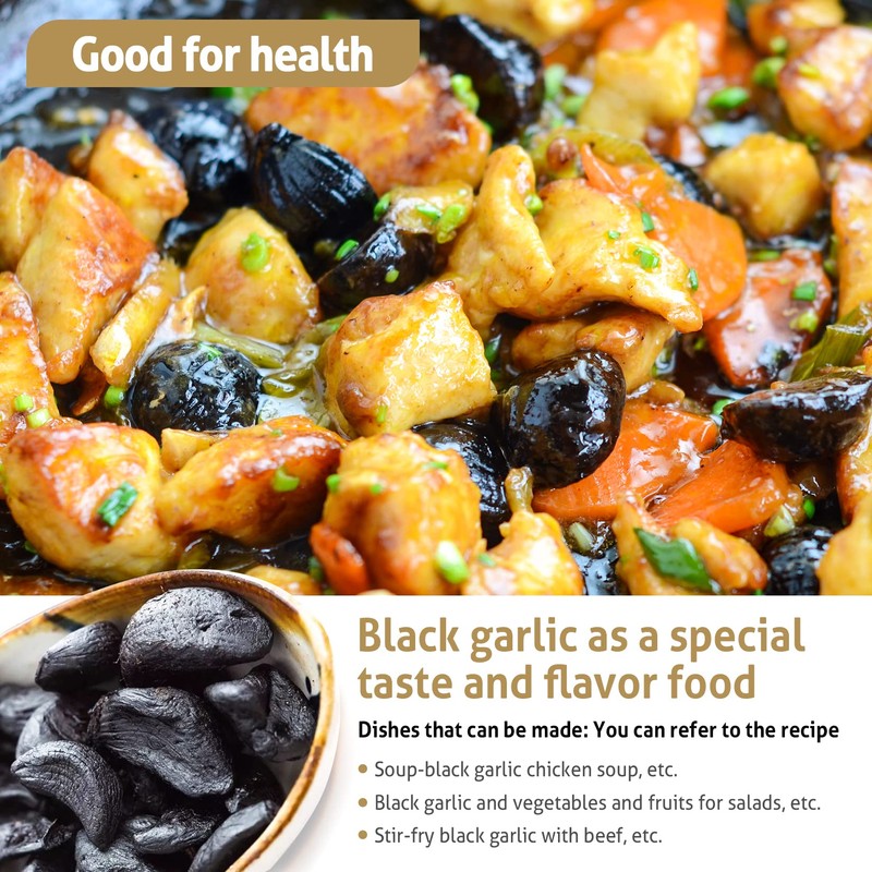 RioRand Black Garlic 310g Whole Black Garlic Aged for Full