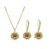 RUIZHEN - Juego de aretes de girasol clásico para mujer,