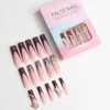 MISUD Press on Nails Extra Long Square Fake Nails Glossy