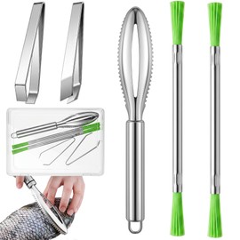 Xiaoxiaohu Scales Fish 5pcs Blood Remover Brush Bone Remover Scale Remover Kitchen Tools Handy Fishing Tools