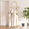 TIEOU Metal Gold Coat Rack, Freestanding Entryway Stand, Hat Coat