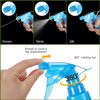 8 Oz Empty Plastic Spray Bottles with Adjustable Nozzle -